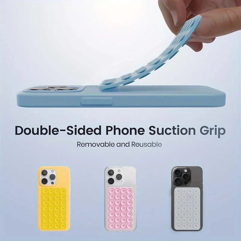 Double-Sided Silicone Suction Phone Holder - Electronics & Accessories from Linloft.