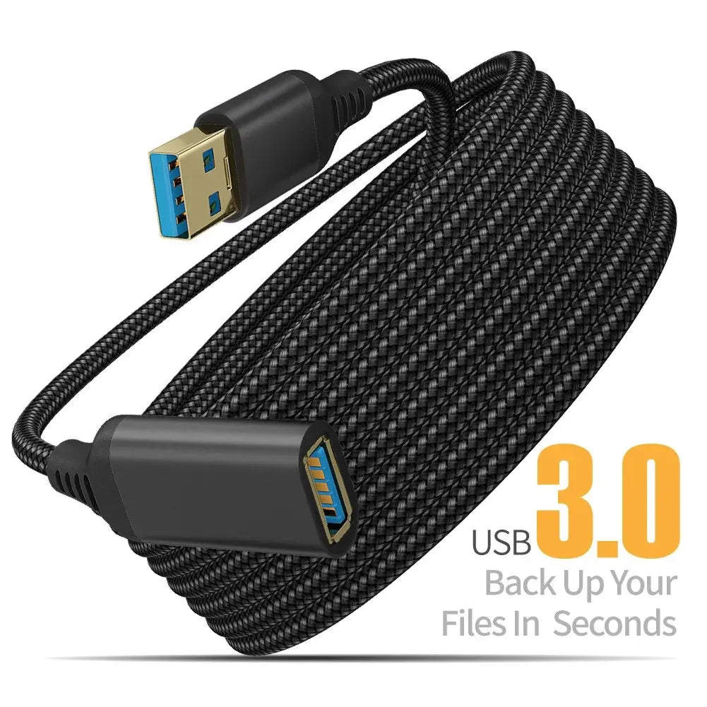 USB 3.0 Braided Extension Cable - Camera & Optic Accessories from Linloft.
