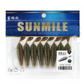 SUNMILE Stick Bait 6cm4.2g Casting Heavy Weighted Soft Plastic Lures Worm Artificial Bait Silicone Shad Lure For Bass Fishing