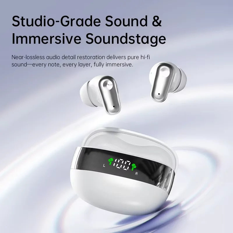 Mini Wireless Headphones with LED Display - Electronics & Accessories from Linloft.
