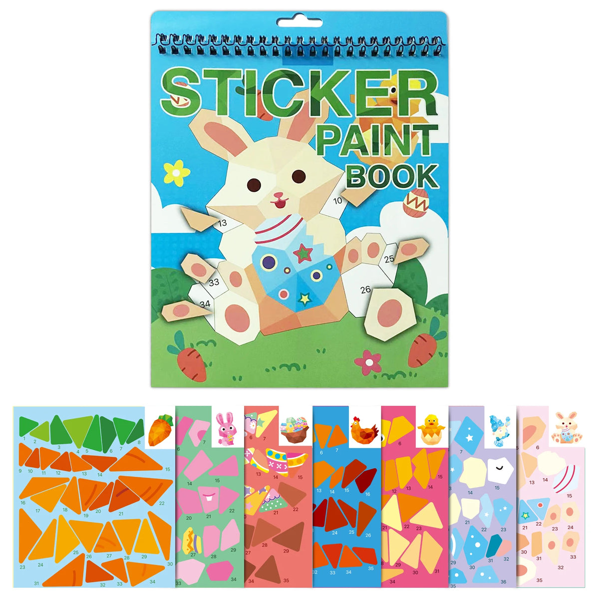 Sticker by Number Book for Kids - Toys & Games from Linloft.