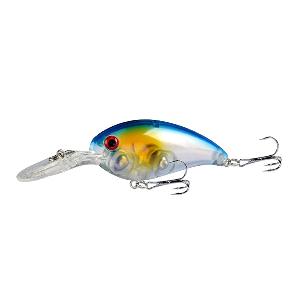 1pcs Crank Fishing Lure Artificial Hard Baits 10cm/15g Crankbait Jerkbait Wobbler Fishing Tackle Good Treble Hooks Tackle - Fishing Hooks from Linloft.