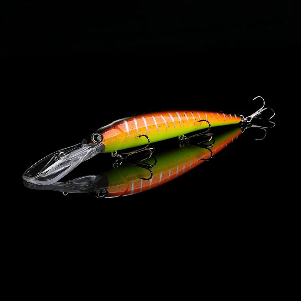 Floating Trolling Minnow Lure, 120mm - Fishing Tackle from Linloft.