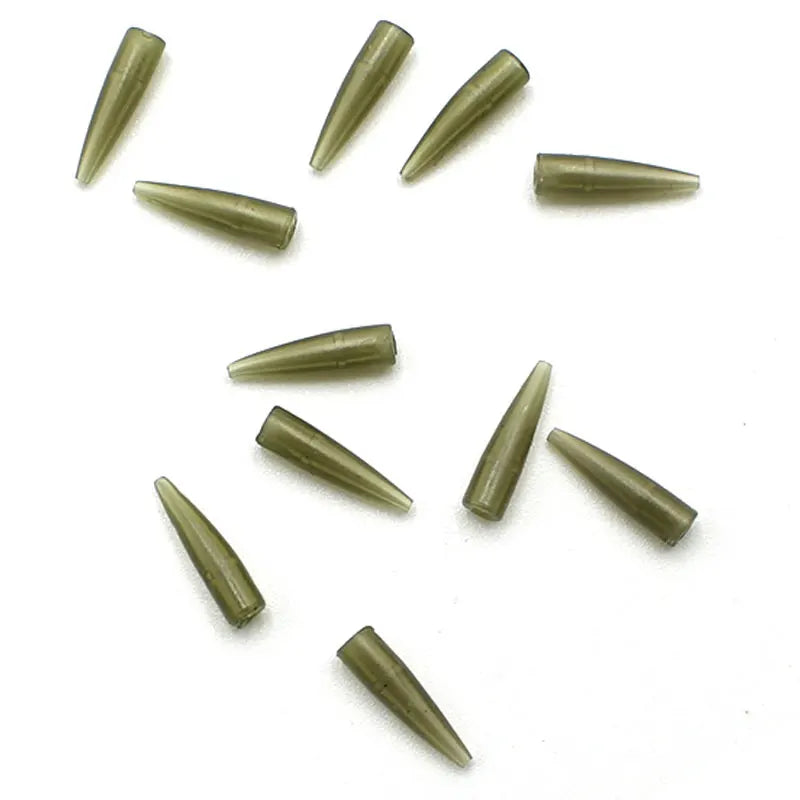50pcs carp fishing accessories mini anti tangle sleeves d rig kicker hook angle anligners for carp hair rigs swivel end tackle