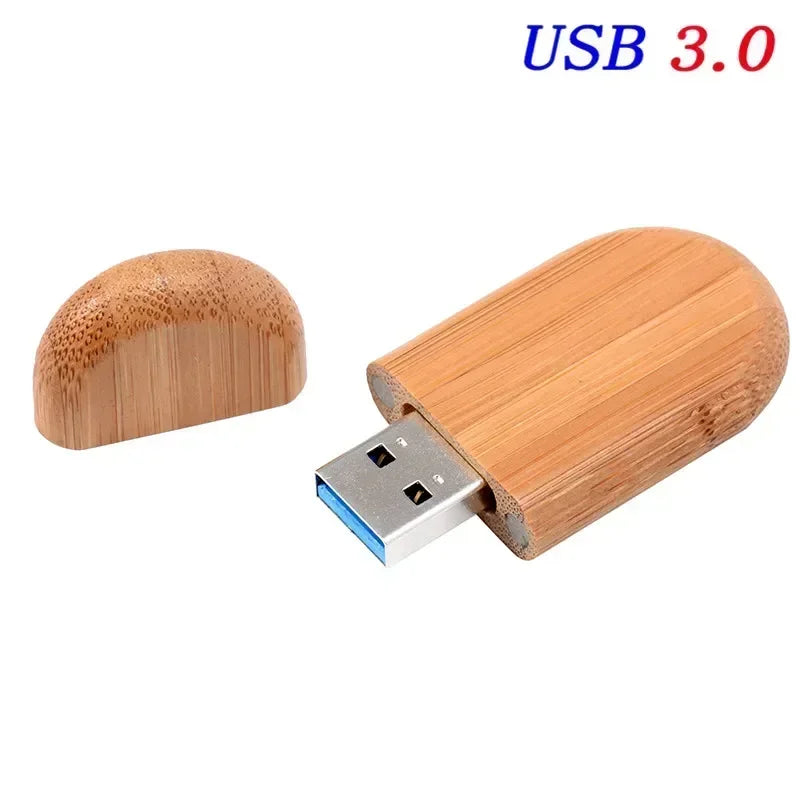Wedding Gift USB 3.0 Stick 64GB Custom Logo Wooden Box Flash Drives 32GB Pendrive Free Sample U Disk 16GB 8GB 4GB Memory Stick - Electronics & Accessories from Linloft.