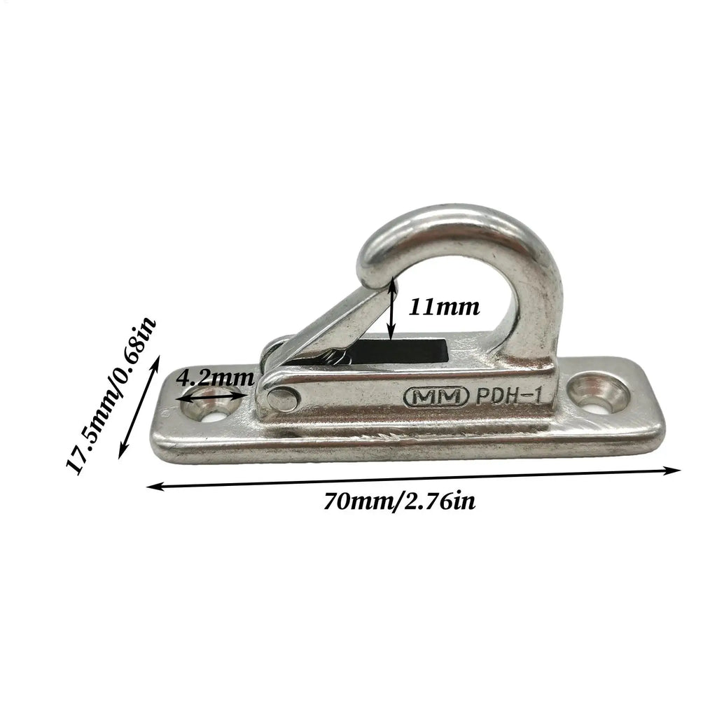 Heavy Duty Stainless Steel Dog Leash Holder Wall Mounted Secure Indoor Outdoor Use Enclosed Pet Tie out Hook Easy Install - Pet Supplies from Linloft.