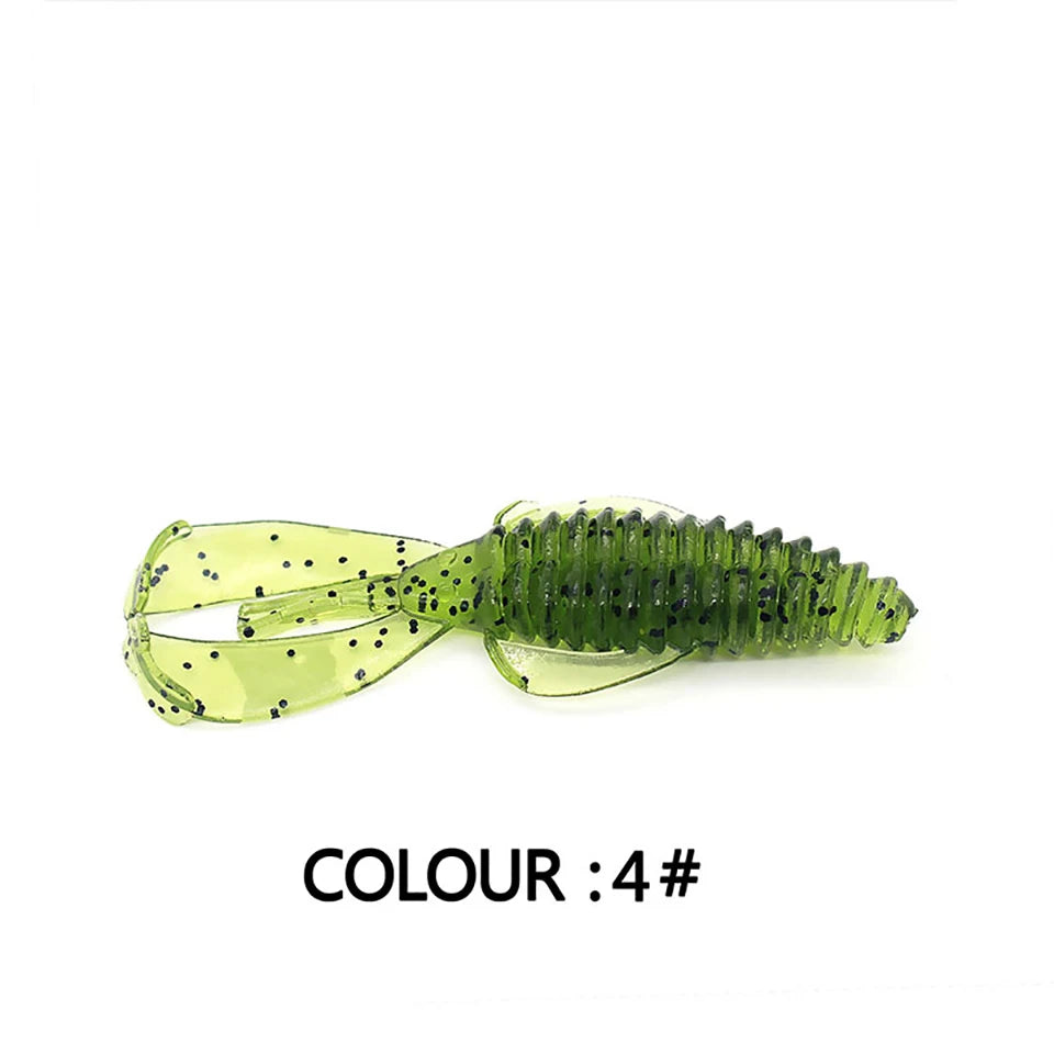 Soft Fishing Lure 5Pcs 4.5g 2Pcs 15.5g Bionic Silicone Fan-shaped Artificial Bait Wobblers Swimbait Outdoor Fishing Tackles - Fishing Tackle from Linloft.