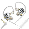KZ ZS12 PRO 2 1DD + 5BA Hybrid HiFi In Ear Earphones Improved Bass Monitor Headphones Detachable Wire Earbuds Gaming Headest