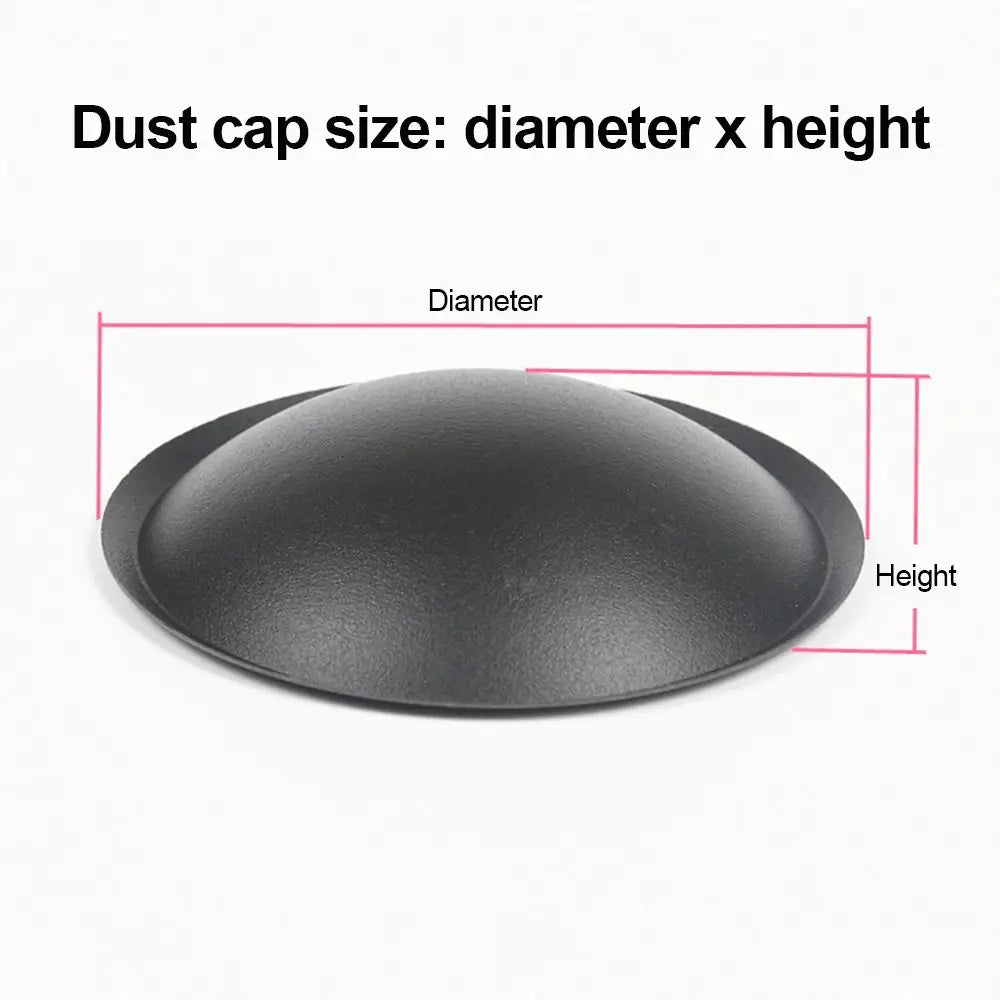 1Pcs New 30-150mm Speaker Dust Cap PP Woofer Cone Cover Black Matte Audio Speaker Protector Speaker Accessories