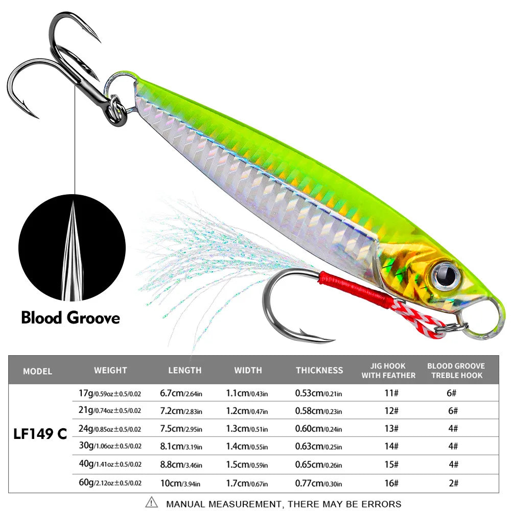 Metal Jig for Sea and Boat Fishing - Fishing Tackle from Linloft.