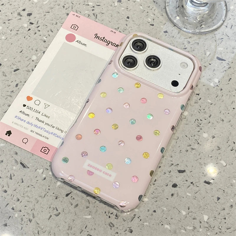 Colorful Polka Dot iPhone Case - Electronics & Accessories from Linloft.