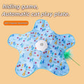 2026 funnyAutomatic Turntable Cat Toy Interactive Hunting Cover Teasing Stick Pet Play Cover Hide and Seek Toy for Cats and Pets - Pet Supplies from Linloft.
