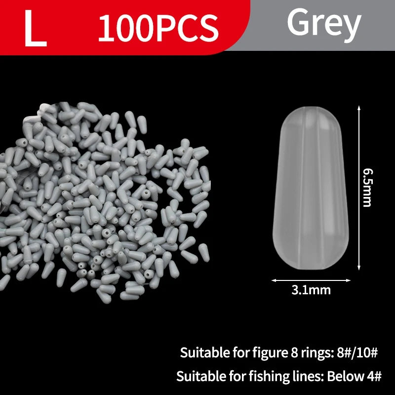 Space Bean Sea Carp Fishing Float Gear Silicone Rubber Beans Fly Fishing Rubber Bean Stopper Float Anti-tangle Bead Fishing Good - Fishing Tackle from Linloft.