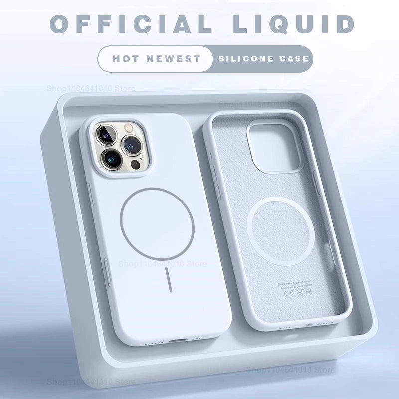 MagSafe Magnetic Silicone iPhone Case - Electronics & Accessories from Linloft.