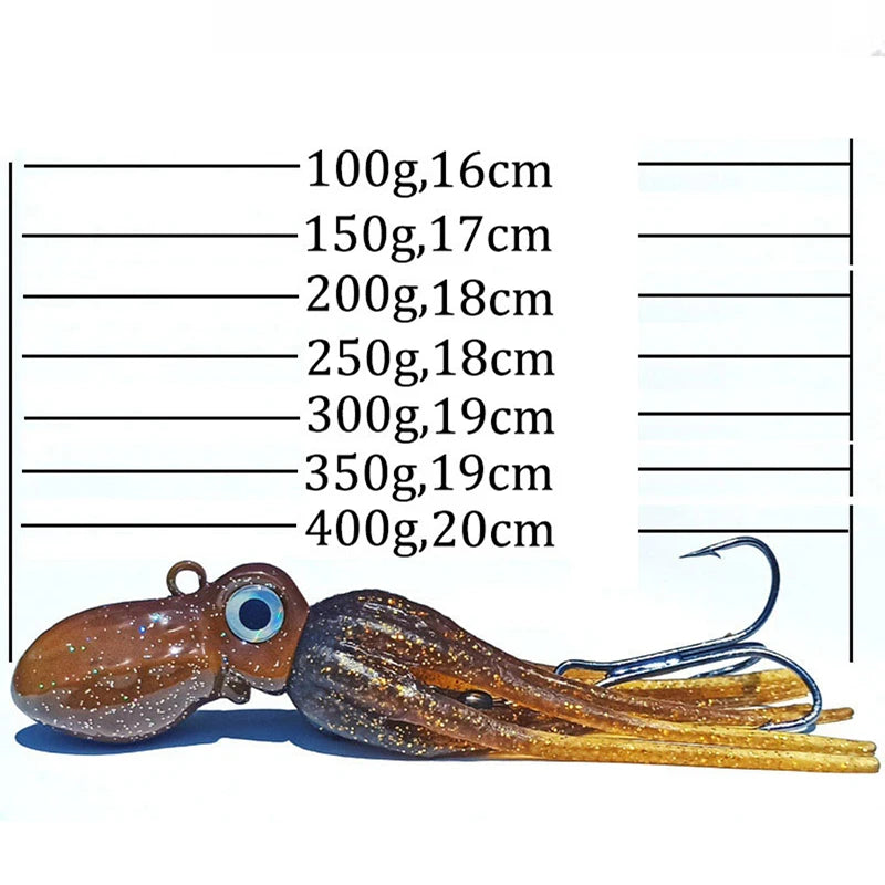 Glow Octopus Skirt Trolling Lure - Fishing Hooks from Linloft.