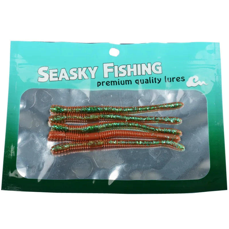 Slow-Sinking Noodle Worm Soft Bait - Fishing Tackle from Linloft.