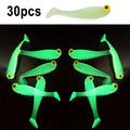 5/15/30 Glow-in-the-Dark Soft Silicone Fishing Lure, 1.97 Inch Swivel Lure Set, Specialized for Hunting and Fishing