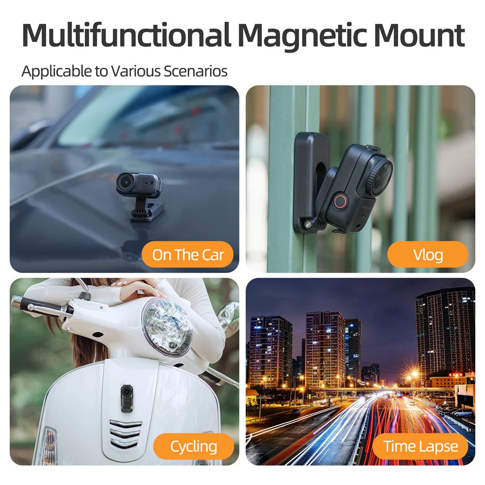 Sunnylife For DJI Osmo Nano Magnetic Base Adjustable Desktop Bracket Mount Foldable Extension Frame Camera Accessories