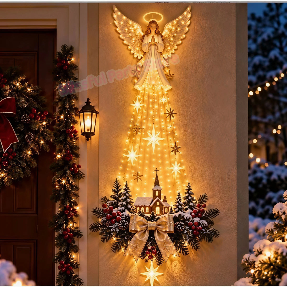 Christmas,Bethlehem Star of Faith,Lighted Nativity Wall Decor,Glowing Christmas Hanging Ornament,LED Light for Indoor Home Decor - Seasonal & Holiday from Linloft.