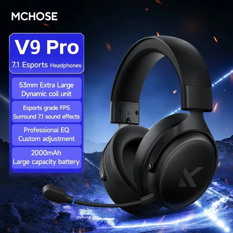 MCHOSE V9 Pro Wireless Gaming Headset - Gaming Accessories from Linloft.