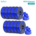 SUNLU PETG Filament 10KG 1.75MM 22LBS No Bubble Odorless Arrange Neatly Good Toughness BIodegradable High Transparency