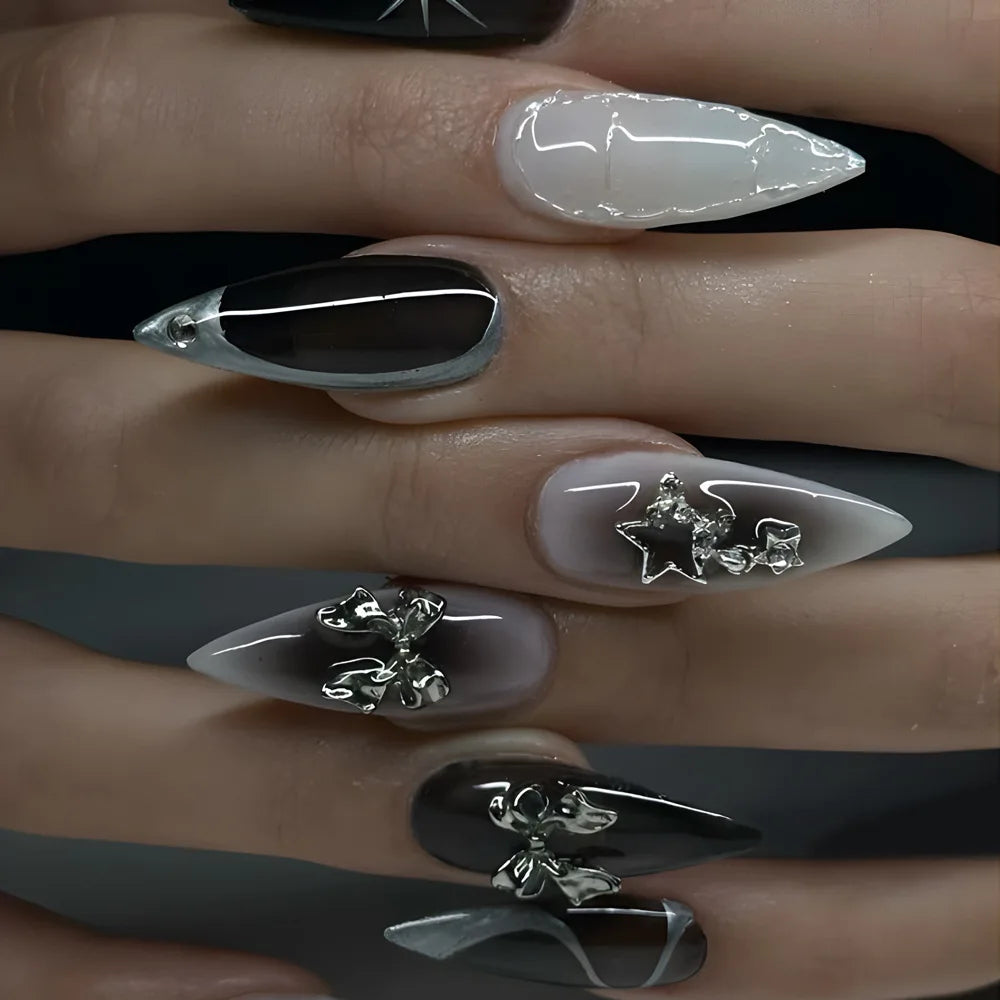Halloween Bat Press-On Nails, 24 Pieces - Beauty & Personal Care from Linloft.