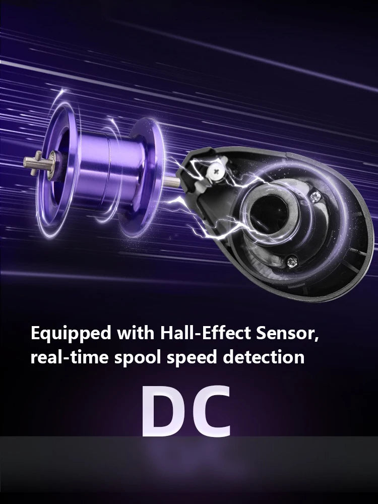 YT-DC Smart DC Baitcasting Reel Long cast all-purpose Built-in Drag Clicker 186g Fishing Coil