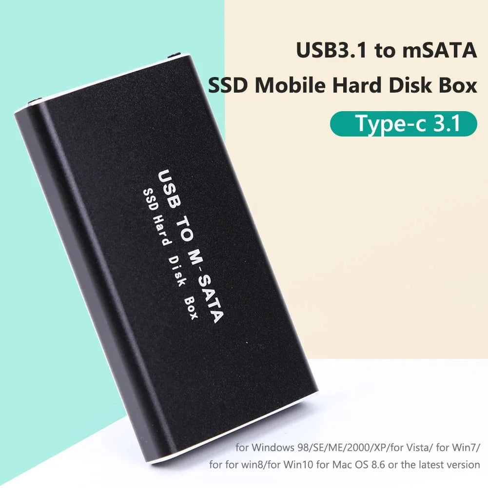 Mini SSD Case mSATA To USB 3.0 SSD Enclosure External Hard Drive Disk Box Storage Case Adapter for 30*30/50 mSATA HD Hard Disk