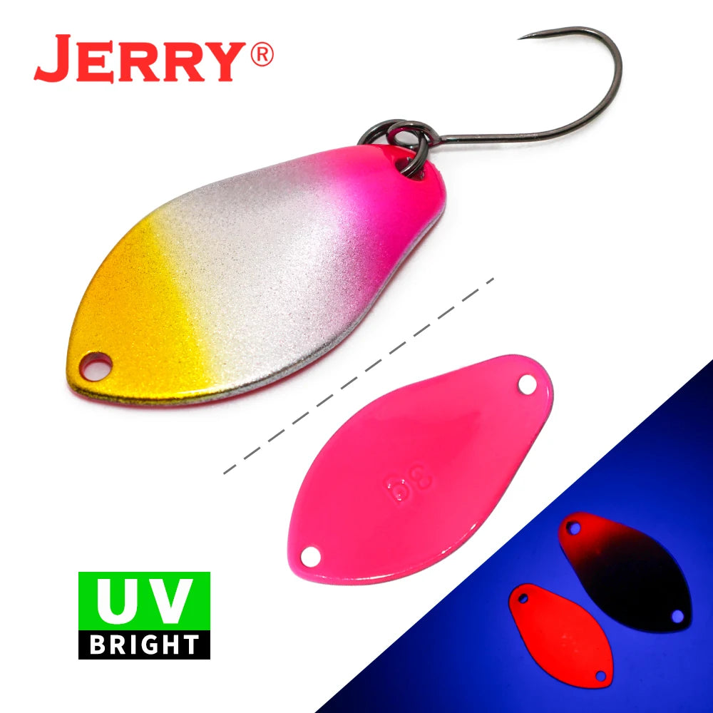 Jerry Cassiopeia Trout Spoon Fishing Lure Saltwater Artificial Bait With Sharp Hooks 2g 3g Bass Spoon Pecsa Tackle - Fishing Hooks from Linloft.