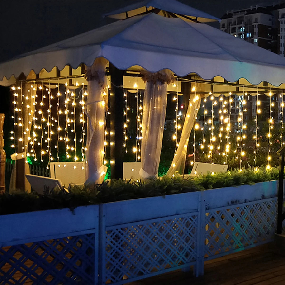 Icicle String Lights LED Fairy Lights Christmas Garland For New Year Party Wedding Garden Terrace Christmas Decoration Lamps - String Lights from Linloft.