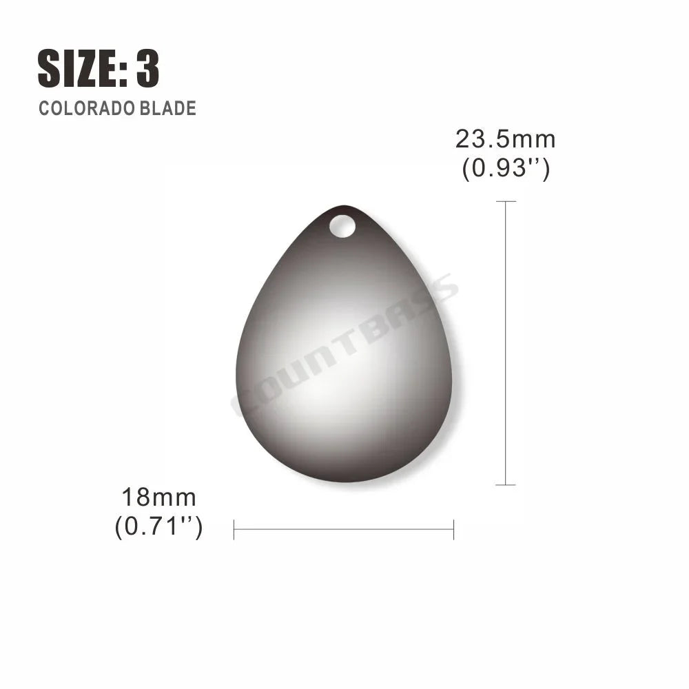 Colorado Spinner Blades, 50-Pack - Fishing Tackle from Linloft.