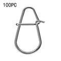 50/100PC New Fishing Snaps Fishing Clips Fast Crankbait Snaps Fishing Lures Connectors Saltwater Fishing Duo Lock Lure