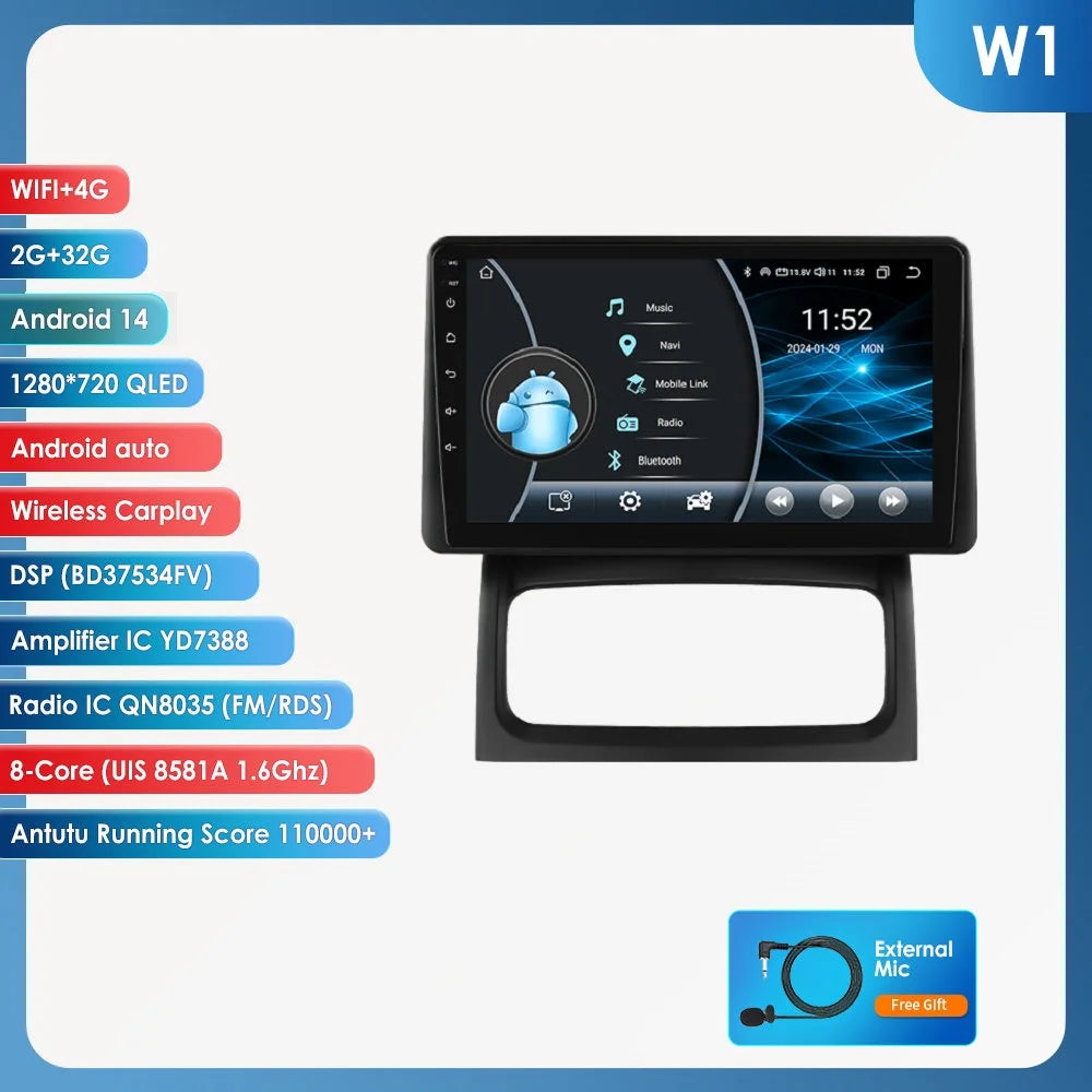 Hizpo 6115 Wireless CarPlay Autoradio for Renault Clio 2 2000-2012 Car GPS Radio Multimedia 2 Din Android 4G AI Voice 360 Camera - Fishing Tackle from Linloft.