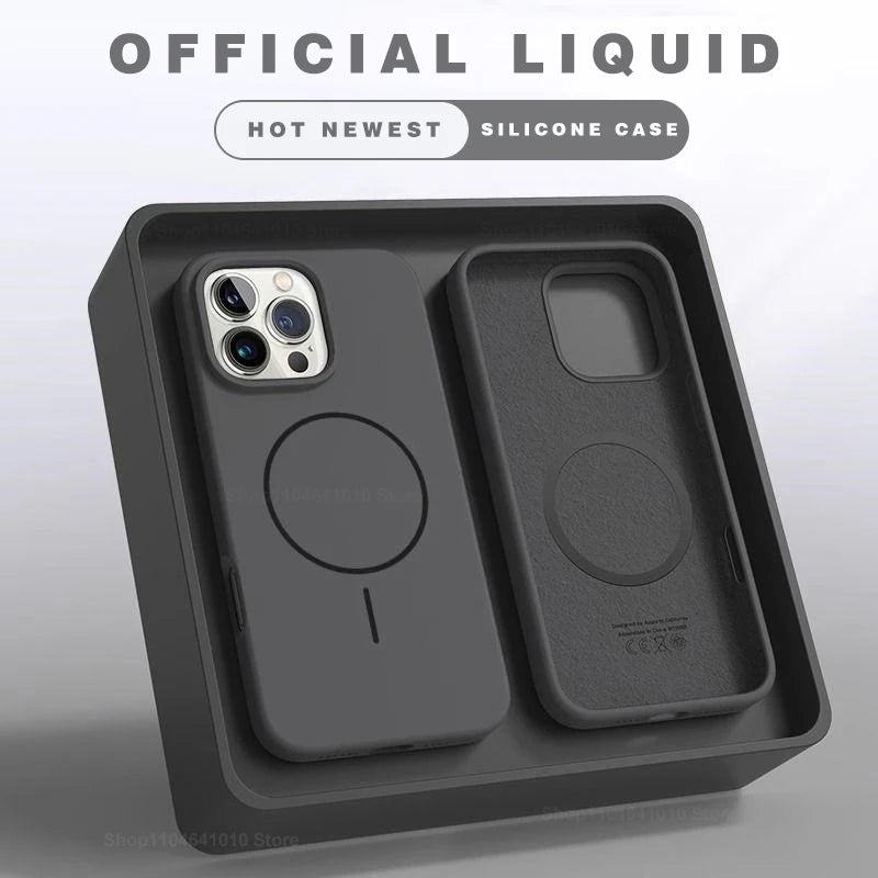 MagSafe Magnetic Silicone iPhone Case - Electronics & Accessories from Linloft.
