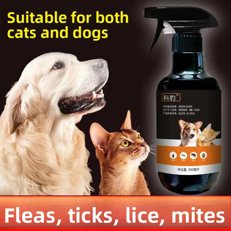 Flea Medicine for Dogs and Cats, Fleas Removed, Pet External Insect Repellent Spray, Insect Repellent Spray to Remove Lice Fleas - Pet Supplies from Linloft.