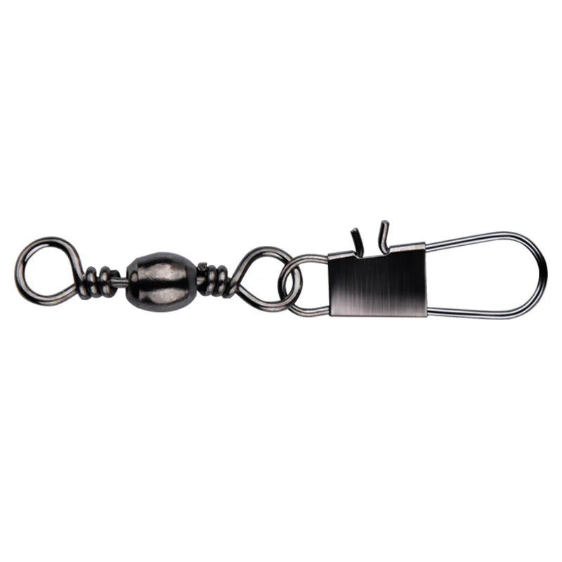 Stainless Steel Rolling Swivels with Snap, 50-Pack