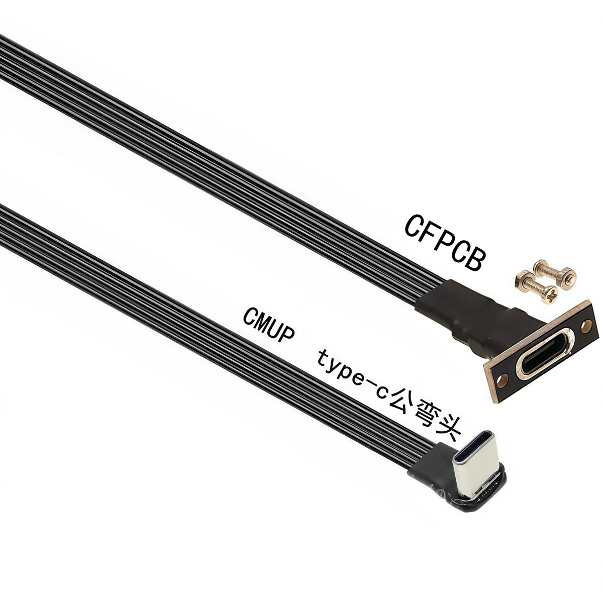 20CM 30CM 10CM 5CM USB 2.0 Type-C Flat Cable Extension FPC Cable USB 2.0 USB-C 90° Up/Down Angled Plug 5CM-1M - Electronics & Accessories from Linloft.