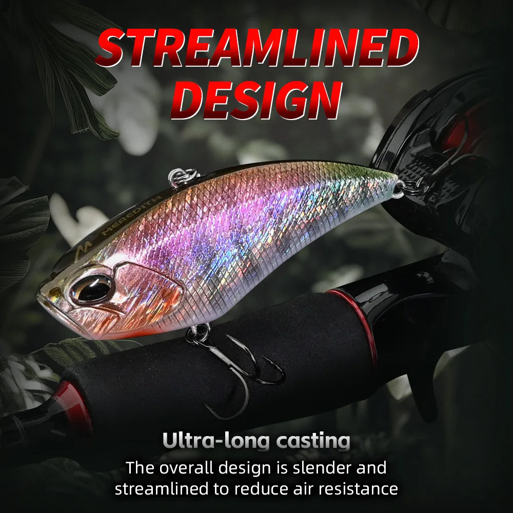 MEREDITH Apex Vibe F85mm 24g Wobblers Fishing Tackle Fishing Lures Vibration Bait for Full Depth Artificial Accessories