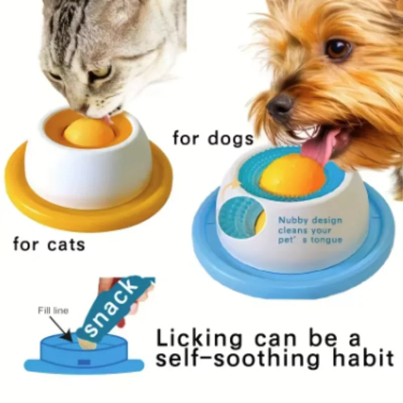 Pet Lick Toy Slow Feeding Dispenser Interactive Enrichment Training Crate Accessory for Dog Cat Puppy - Pet Supplies from Linloft.
