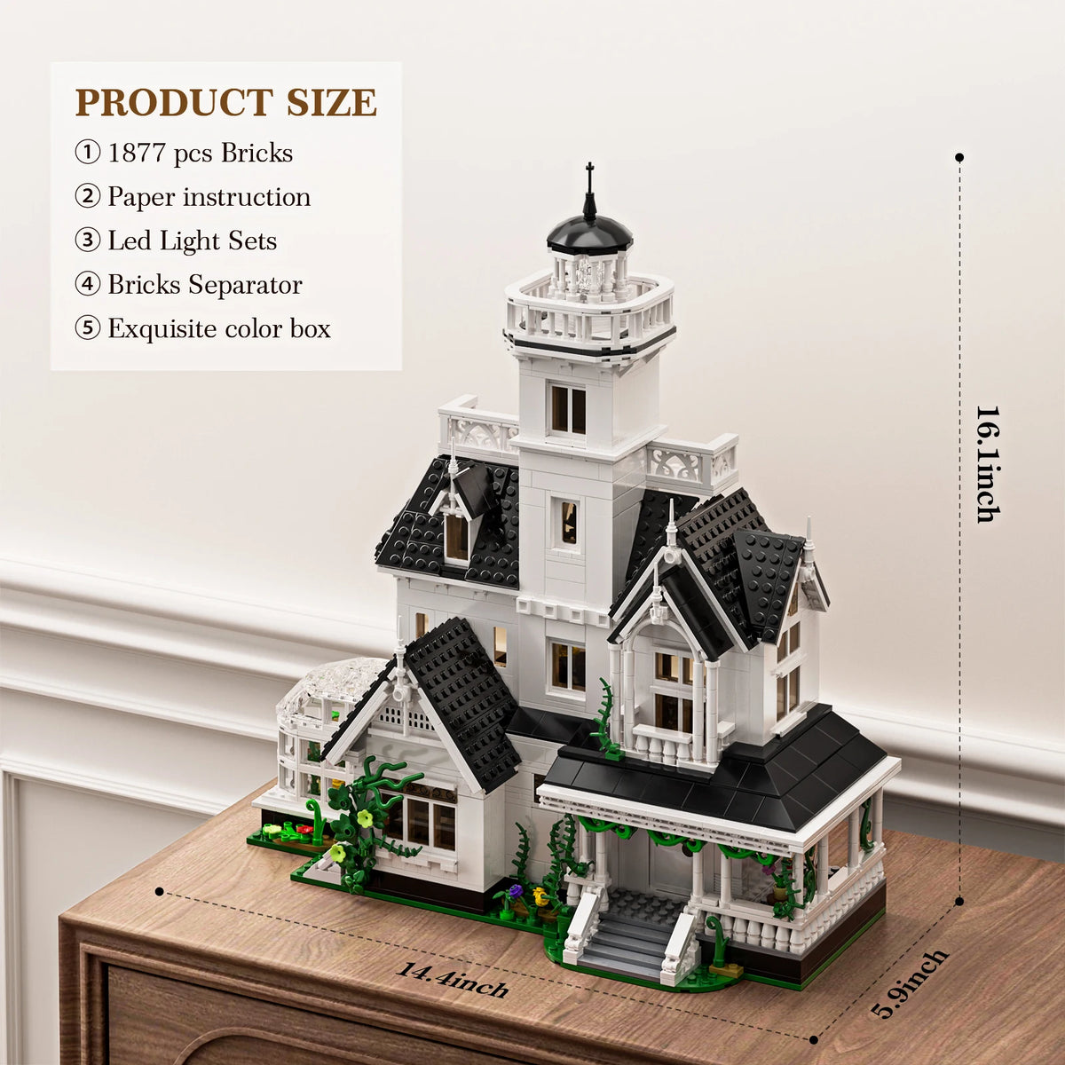 Owens House Building Blocks Set Magic Witch House Creator Architecture Model Home Decor Creative Christmas Gifts for Adults Fans