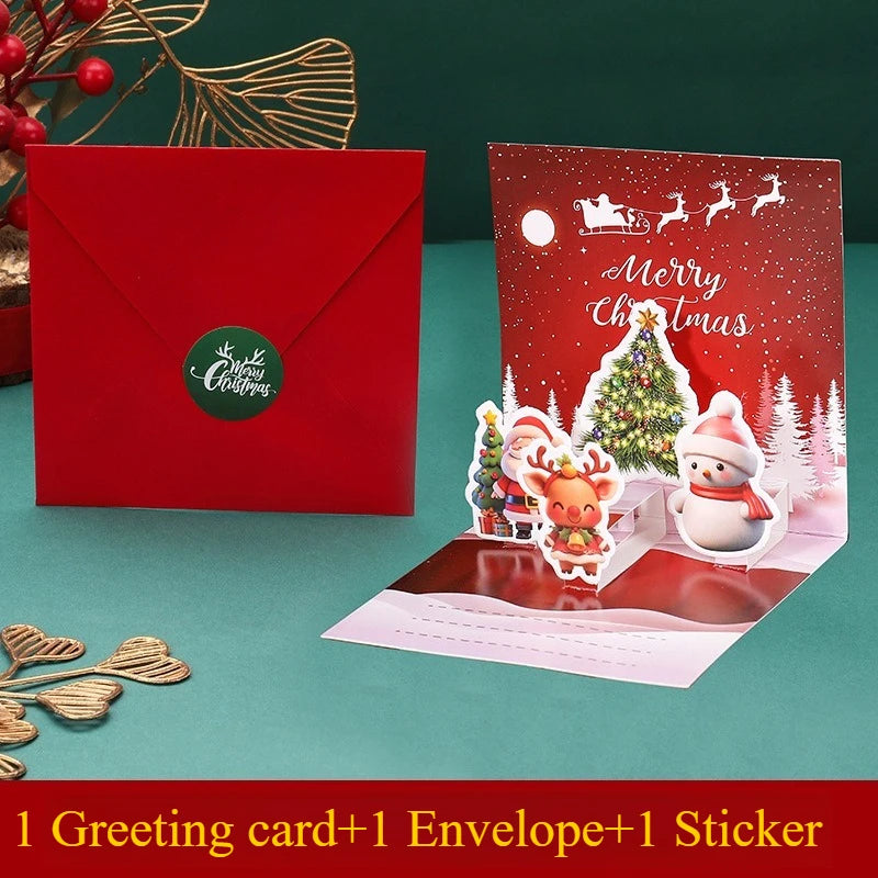 3D Pop-Up Christmas Greeting Card - Seasonal & Holiday from Linloft.