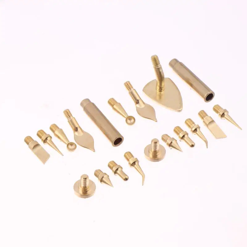 7/9/10Pcs Heat Insert Nut Iron Tip M2 M3 M4 M5 M6 M8 Brass Thread Embedded Kit Tool For Plastic 3D Printer Soldering Iron
