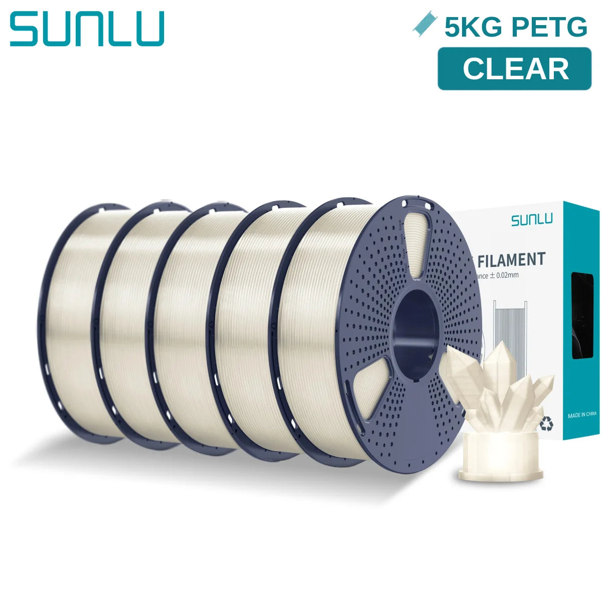 PETG 3D Printer Filament, 1.75mm 5kg - 3D Printing Accessories from Linloft.