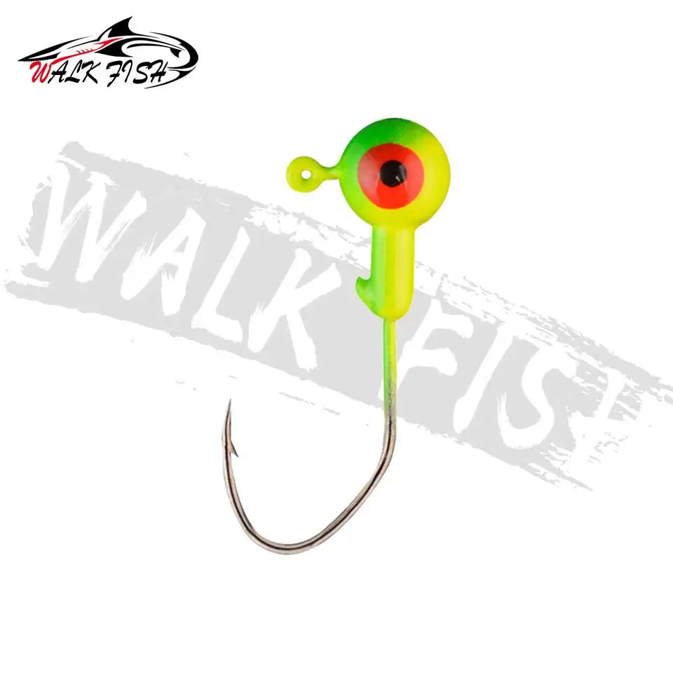 WALK FISH 5PCS/Lot Jig Head Hook 0.8g 1.75g 3.5g 5g Crank Jig Head Hook Fishing Hook Head Jig Lure Hard Bait Soft Worm Jig Hook - Fishing Hooks from Linloft.