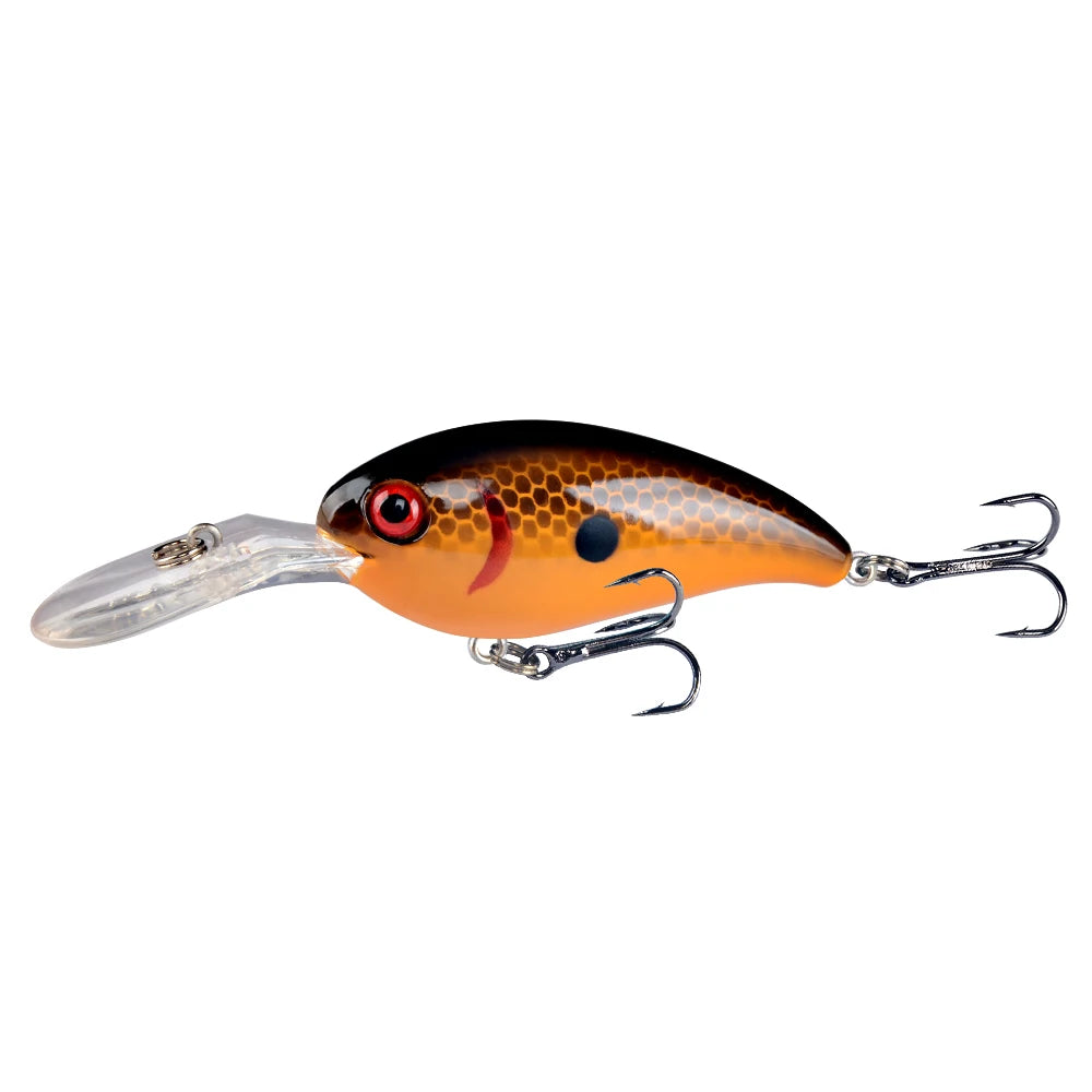 1pcs Crank Fishing Lure Artificial Hard Baits 10cm/15g Crankbait Jerkbait Wobbler Fishing Tackle Good Treble Hooks Tackle - Fishing Hooks from Linloft.
