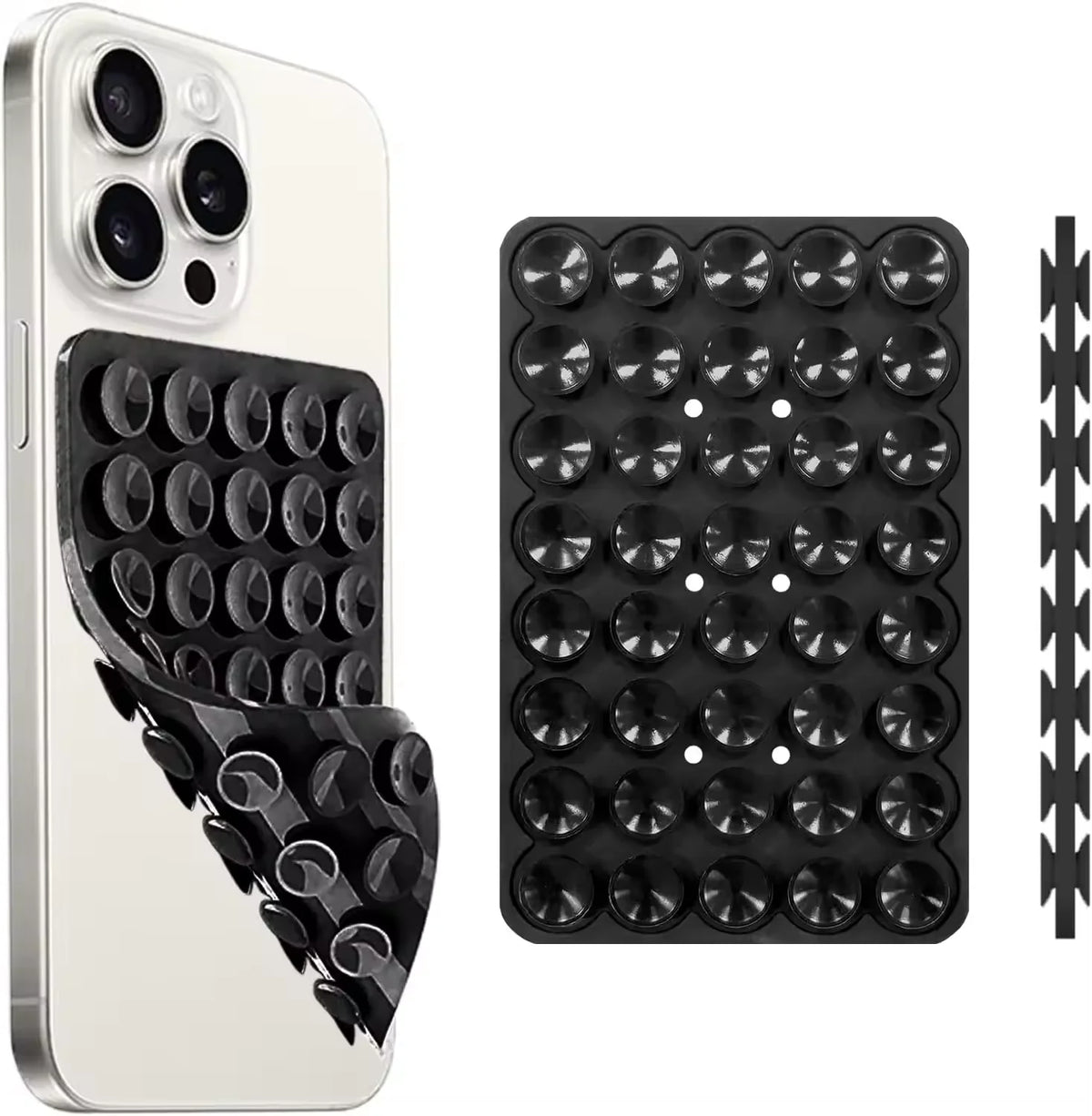 Double-Sided Silicone Suction Phone Holder - Electronics & Accessories from Linloft.