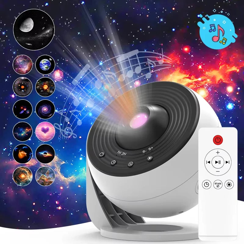 Galaxy Projector Star Projector Planetarium Starry Sky Night Light for Kids Adults Space Ceiling Projectors for Home Decor Chris - Home Lighting from Linloft.