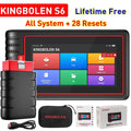 KINGBOLEN S6 CAN FD All System Bluetooth Car Diagnostic Tools Auto OBD Scanner 28 Resets Lifetime Free Update Support TPMS