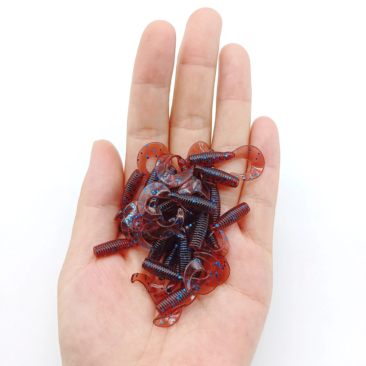 DUODUOYU 10PCS Mini Soft Fishing Lure Silicone Bait 0.4g/30mm Artificial Swimbait Jig Wobbler Bass Bait Fishing Tackle