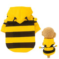 Cute Bee Dog Hoodie Autumn Winter Pet Clothes for Small Dogs Cats Puppy Teddy Schnauzer Warm Fleece Costume Apparel Transformati - Pet Supplies from Linloft.